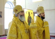 Епископ Тихвинский и Лодейнопольский Мстислав совершили Божественную литургию в храме Двенадцати апостолов Санкт-Петербургской православной духовной академии
